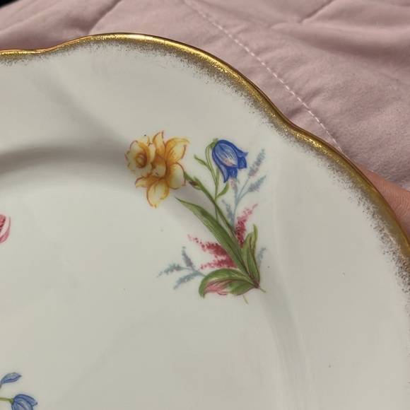 Vintage Salisbury Fine Bone China Floral 8" Plate England - Picture 8 of 15